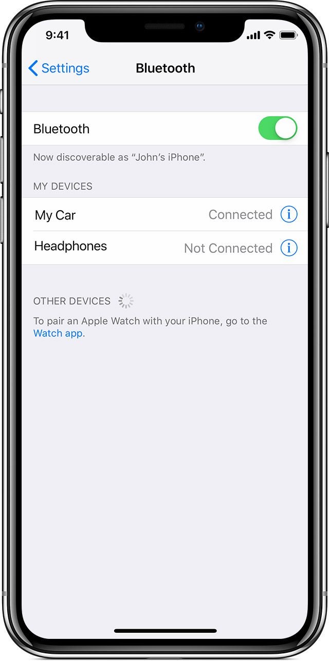 اتصال Bluetooth لإصلاح خرائط iPhone التي لا تتحدث