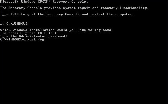 استخدم CHKDSK لإصلاح القطاعات التالفة