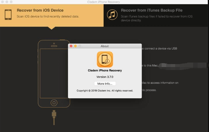 Cisdem iPhone Recovery لنظام التشغيل Mac