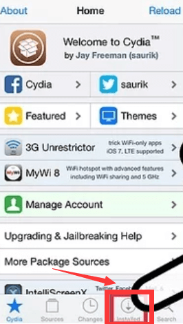 حذف Cydia من الايفون بدون كمبيوتر