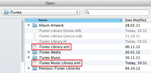 احذف ملفين من مكتبة iTunes