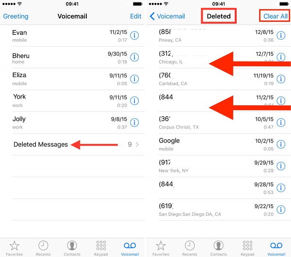 طريقة حذف رسائل البريد الصوتي على iPhone لمستخدمي Verizon