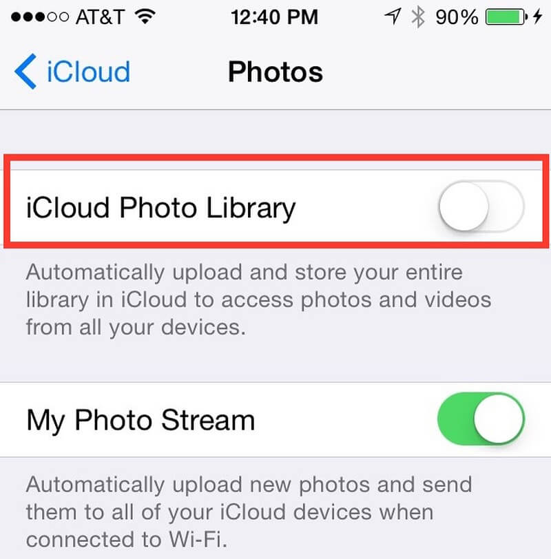 قم بتعطيل مكتبة صور iCloud عندما لا يكون لديك إذن بحذف هذا العنصر على iPhone