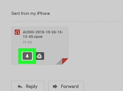 كيفية حفظ الصوت من WhatsApp على iPhone باستخدام البريد الإلكتروني؟