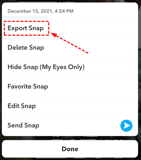 استرجع صور Snapchat المحذوفة على iPhone باستخدام ميزة الذكريات في تطبيق Snapchat