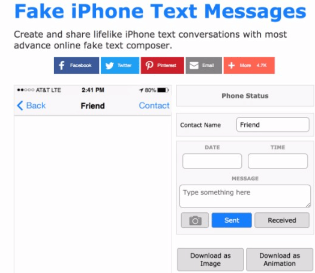 قم بإنشاء رسائل iMessage وهمية باستخدام رسائل نصية مزيفة على iPhone