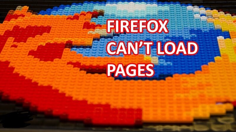 Firefox لا يقوم بتحميل الصفحات Firefox