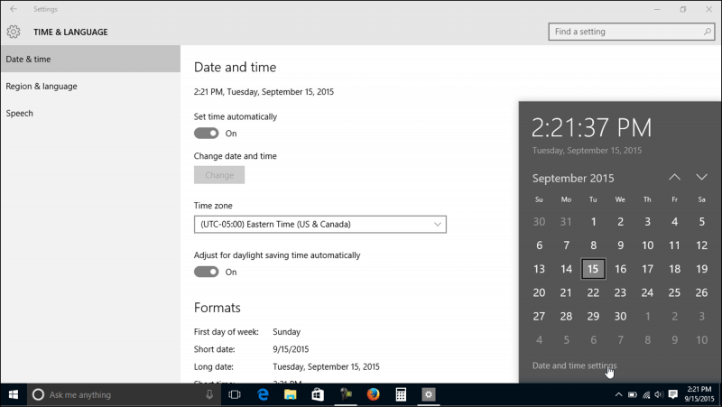 كيفية تغيير الوقت على جهاز الكمبيوتر الذي يعمل بنظام Windows 10 عبر شريط المهام