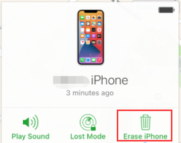 امسح iPhone دون استخدام iTunes باستخدام ميزة Find My iPhone