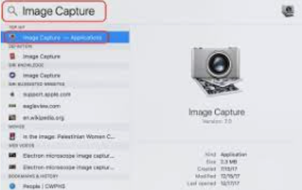 استيراد مقاطع الفيديو من iPhone إلى Mac من خلال Image Capture