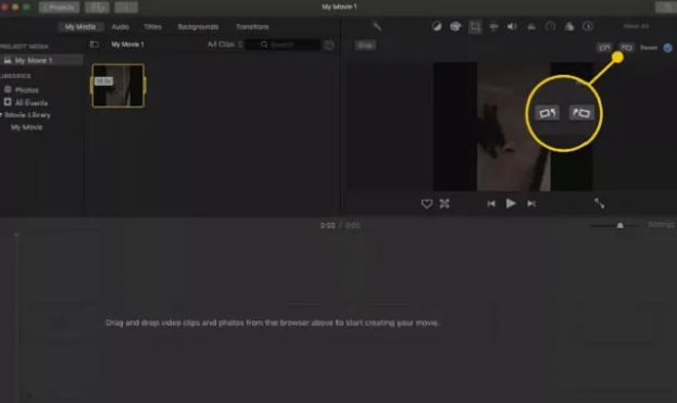 كيفية تدوير مقطع فيديو في iMovie على Mac