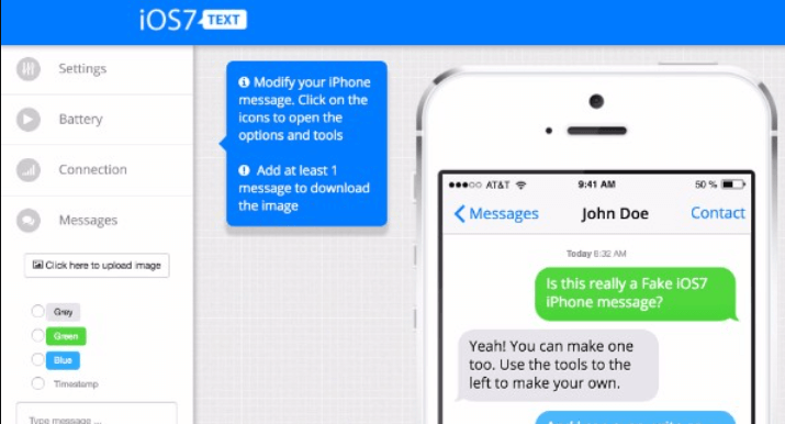 قم بإنشاء رسائل iMessage وهمية باستخدام نص iOS 7