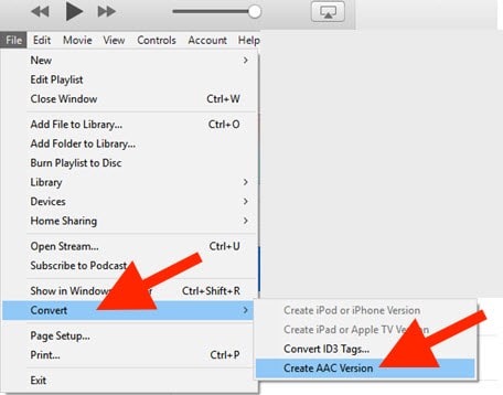 iTunes يقوم بتحويل MP3 إلى M4r