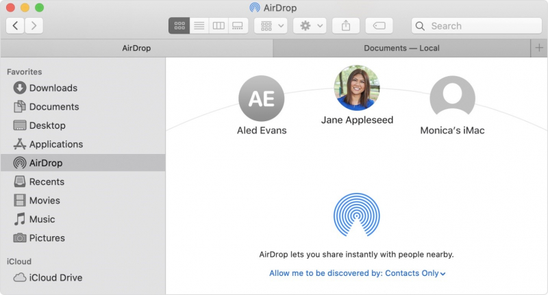انقل iPhone GIF إلى Mac باستخدام AirDrop