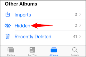 ابحث عن الصور المخفية على iPhone
