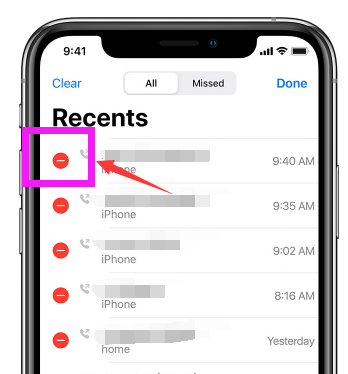 كيفية حذف مكالمات متعددة على iPhone