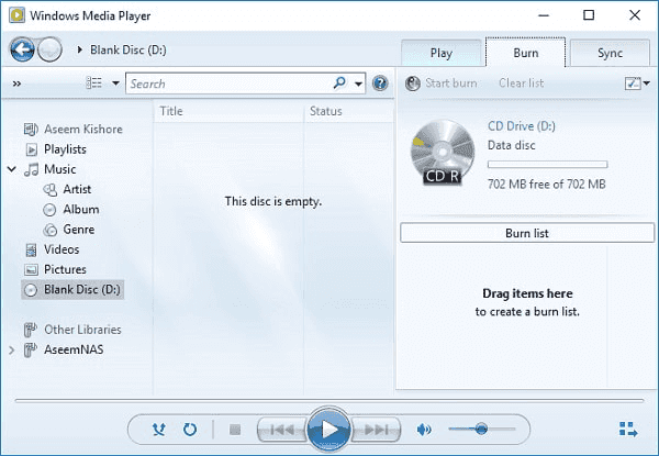 إزالة الملفات المتعارضة لإصلاح Windows Media Player لا يمكنه نسخ بعض الملفات