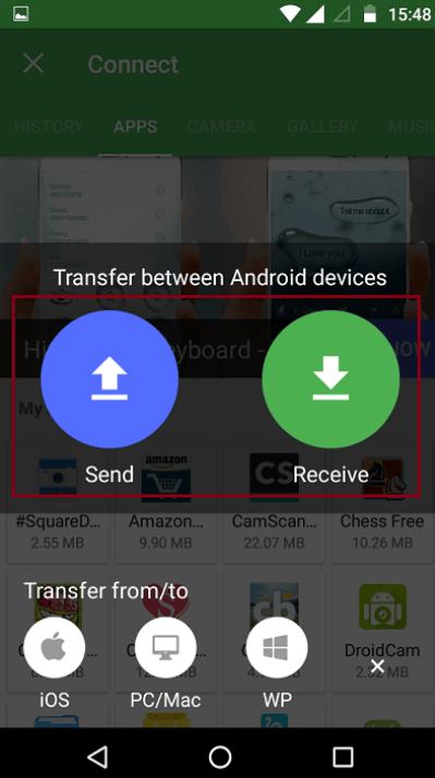 كيفية نقل مقاطع الفيديو من Android إلى iPhone باستخدام Xender
