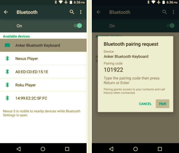 انقل الصور من Android إلى Android باستخدام Bluetooth
