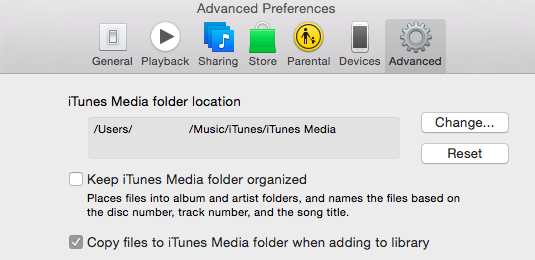 انقل iTunes من جهاز الكمبيوتر إلى جهاز Mac باستخدام ملف Library.xml