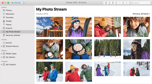انقل صور iPad عن طريق My Photo Stream على Mac