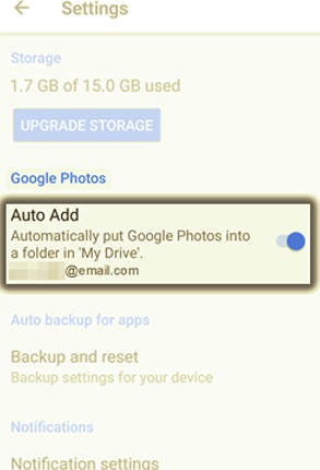استخدم صور Google لنقل الصور من Android إلى Android