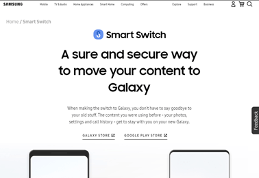 قم بتبديل الصورة إلى S8 Plus الجديد باستخدام Samsung Smart Switch