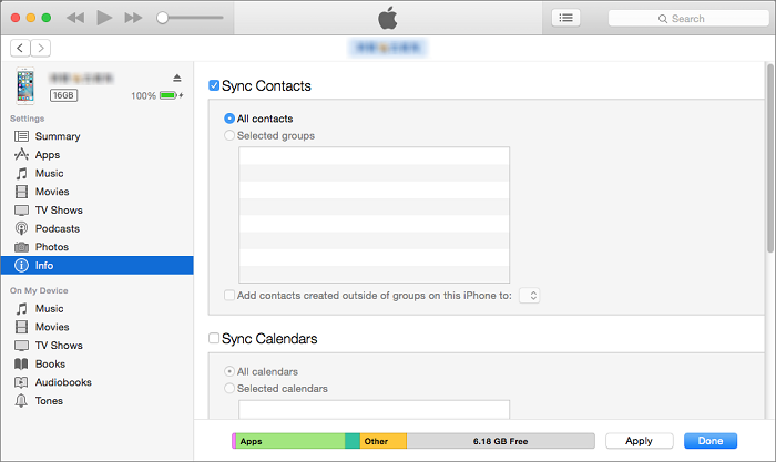 نقل جهات الاتصال من iPhone إلى iPhone بدون استخدام iCloud باستخدام برنامج iTunes
