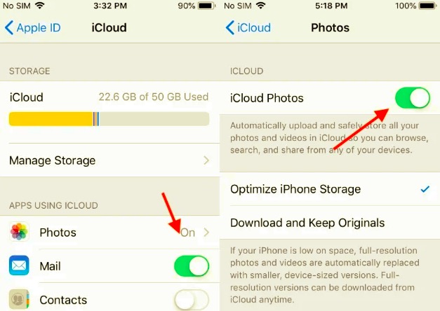 بدّل صور iCloud إلى نقل مقاطع الفيديو من iPhone إلى Mac