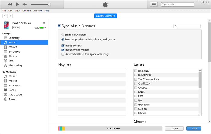 نقل ملفات iPhone إلى Mac مع مشاركة الملفات