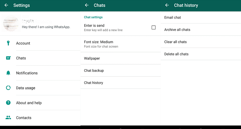 انقل WhatsApp Chat عبر البريد الإلكتروني باستخدام جهاز Android الخاص بك