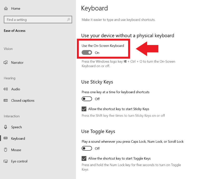 Windows 10 تسجيل ضغطات المفاتيح مع ميزة مدمجة