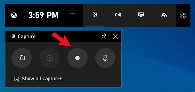 تسجيل الشاشة على Windows مع الصوت باستخدام تطبيق Xbox