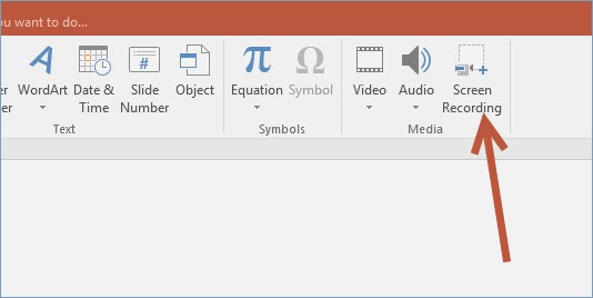 تسجيل الشاشة على ThinkPad عبر PowerPoint