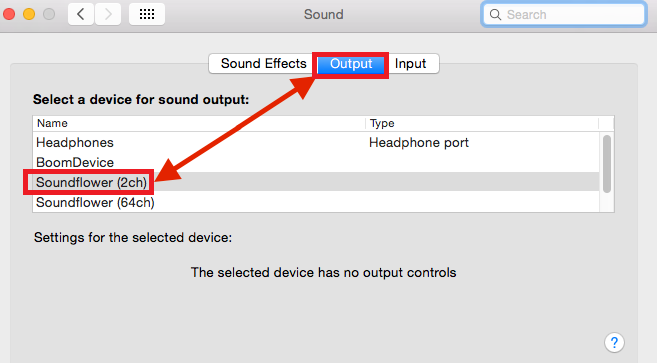 قم بإعداد Soundflower قبل تسجيل راديو الإنترنت على نظام Mac