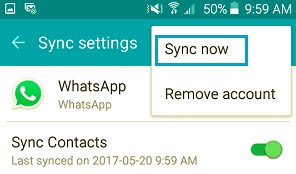 إعادة تعيين WhatsApp Sync لإصلاح عدم ظهور جهات الاتصال