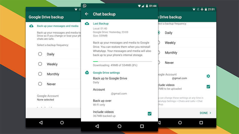 Google Drive Backup Whatsapp Messages