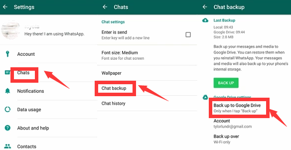 كيفية تصدير أو نسخ سجل دردشة WhatsApp احتياطيًا إلى Google Drive