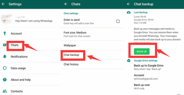 كيفية حفظ كل دردشة WhatsApp