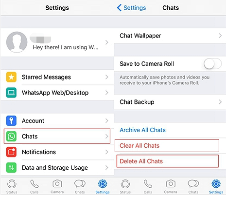 كيفية حذف جميع الدردشات في WhatsApp على iPhone